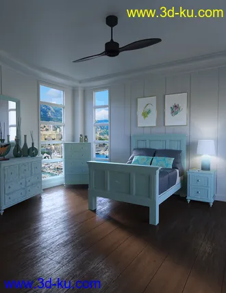 3D打印模型Monaco Bedroom的图片