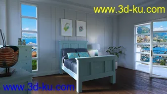 3D打印模型Monaco Bedroom的图片