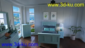 3D打印模型Monaco Bedroom的图片