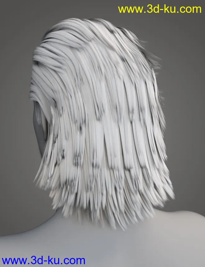 Monster Slayer Hair and Beard for Genesis 8 Males模型的图片9