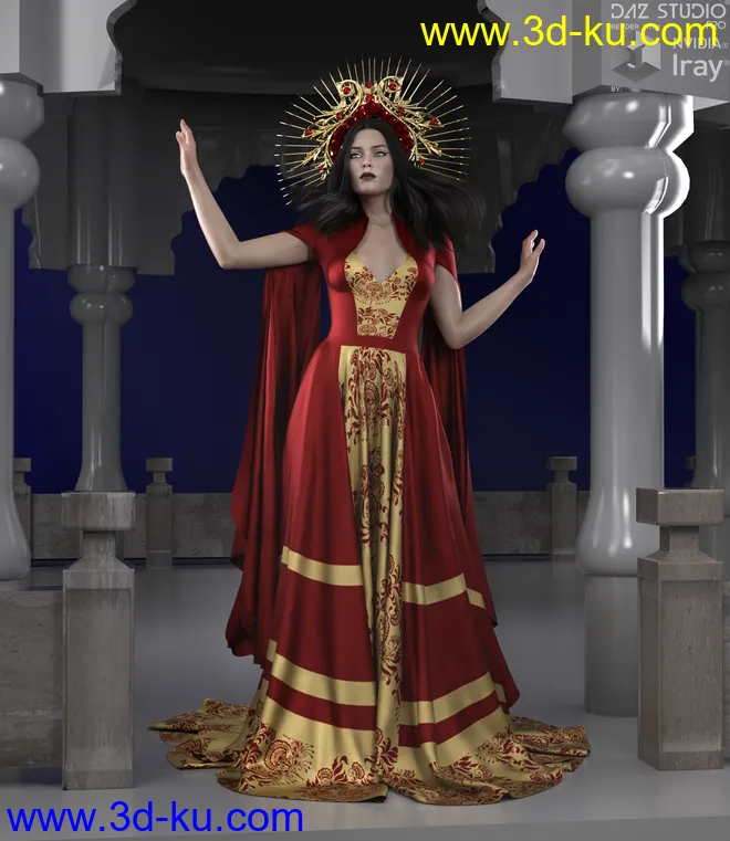 moonlight dforce outfit for G8F模型的图片1