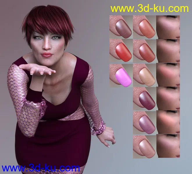 Mother and Daughters HD for Genesis 8 Female模型的图片8