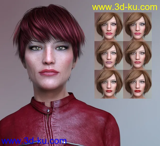 Mother and Daughters HD for Genesis 8 Female模型的图片10