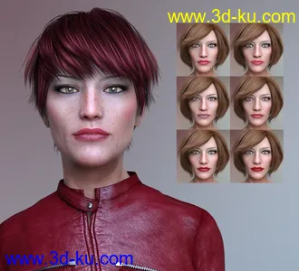 3D打印模型Mother and Daughters HD for Genesis 8 Female的图片