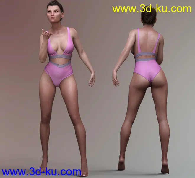 Mother and Daughters HD for Genesis 8 Female模型的图片14