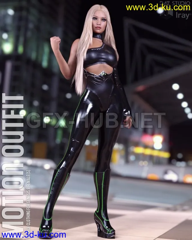 Motion Outfit for Genesis 8 Females模型的图片1