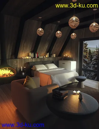 3D打印模型Mountain Cabin的图片