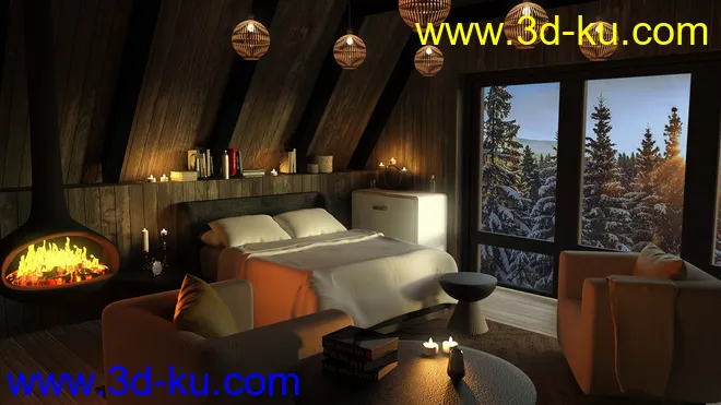 Mountain Cabin模型的图片2