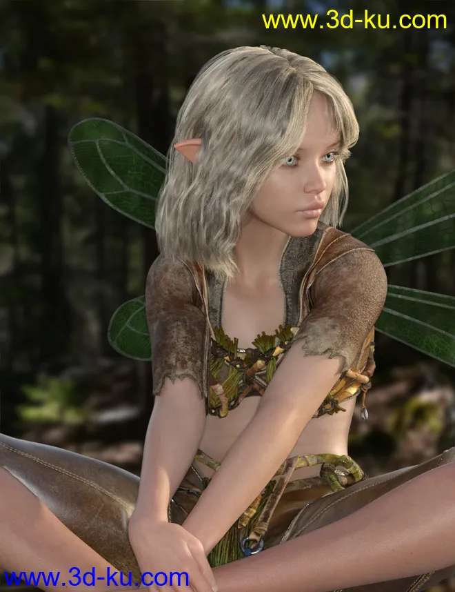 MRL dForce Mid Length Hair for Genesis 8 Female模型的图片7