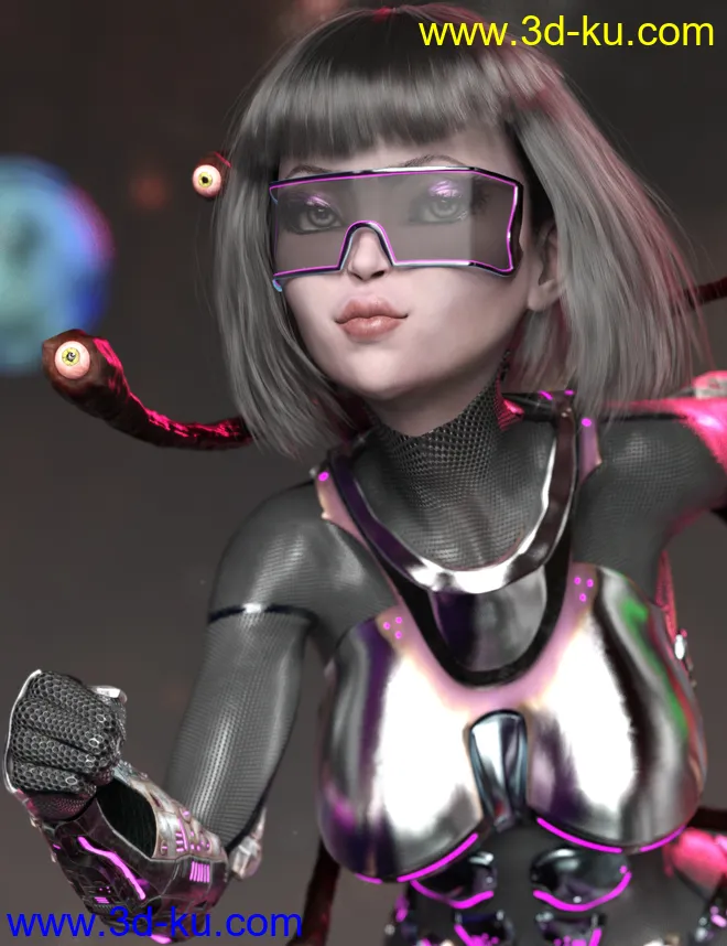 Mst Gazer Grrl HD for Genesis 8 Female模型的图片1