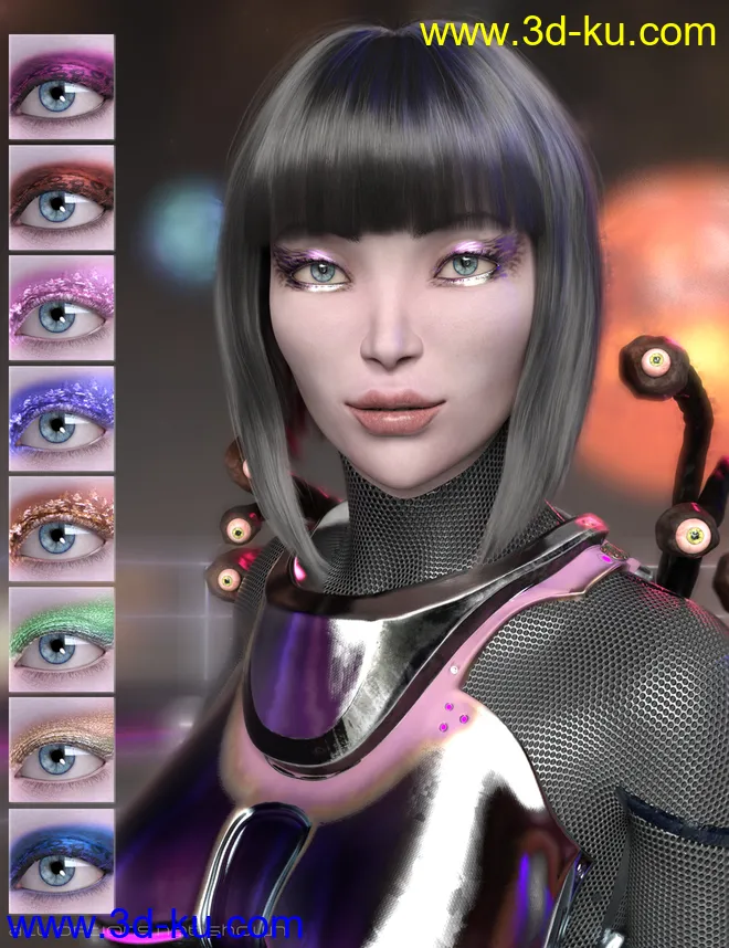 Mst Gazer Grrl HD for Genesis 8 Female模型的图片3