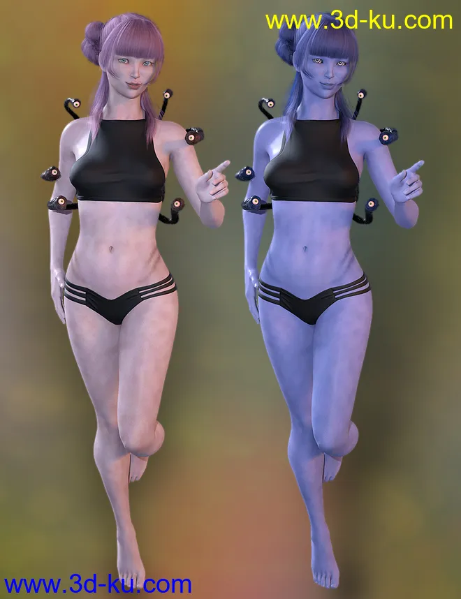 Mst Gazer Grrl HD for Genesis 8 Female模型的图片6