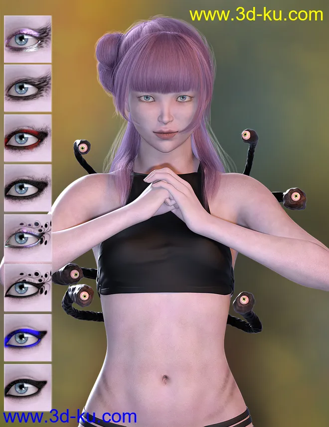 Mst Gazer Grrl HD for Genesis 8 Female模型的图片9