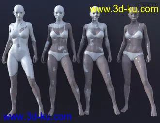 3D打印模型Mud and Mud Wrestling Props for Genesis 8 and 8.1的图片