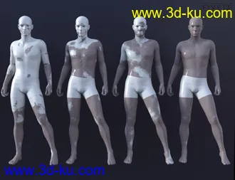 3D打印模型Mud and Mud Wrestling Props for Genesis 8 and 8.1的图片