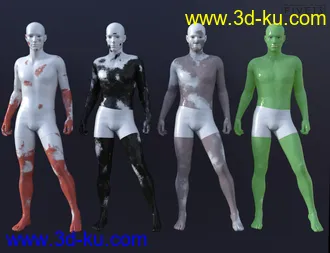3D打印模型Mud and Mud Wrestling Props for Genesis 8 and 8.1的图片