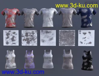 3D打印模型Mud and Mud Wrestling Props for Genesis 8 and 8.1的图片