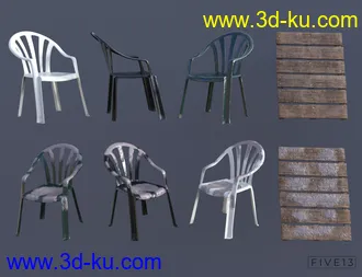 3D打印模型Mud and Mud Wrestling Props for Genesis 8 and 8.1的图片