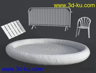 3D打印模型Mud and Mud Wrestling Props for Genesis 8 and 8.1的图片