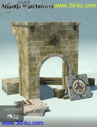 3D打印模型Muelsfell Atlantis Coastal Watchtower的图片