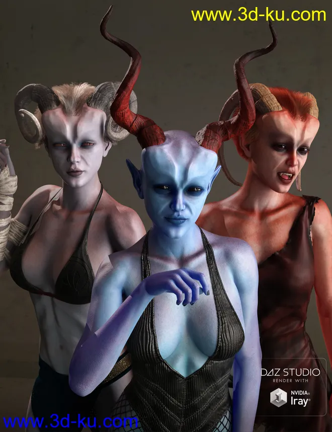 Muelsfell Halfblood Anashia HD for Genesis 8 Female模型的图片1