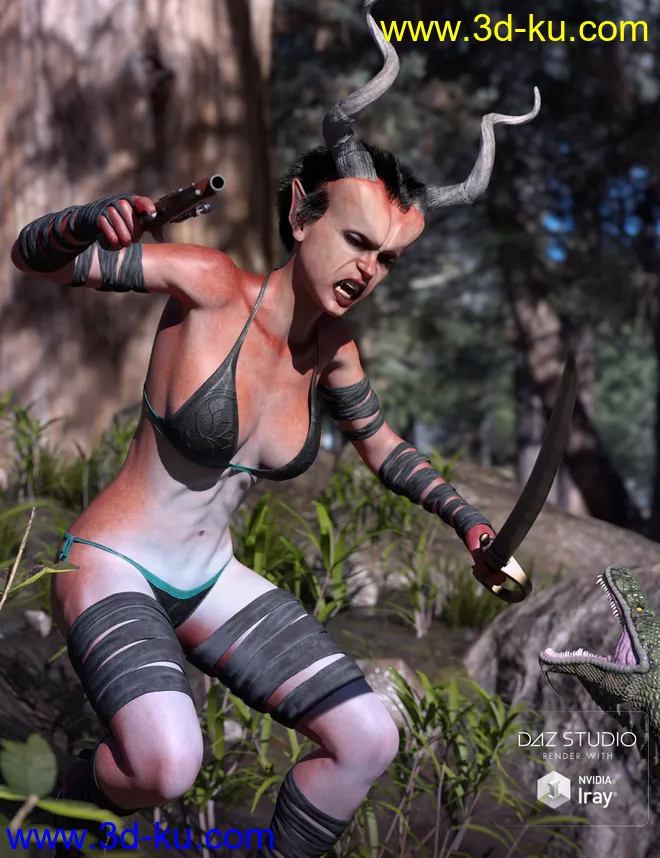 Muelsfell Halfblood Anashia HD for Genesis 8 Female模型的图片2