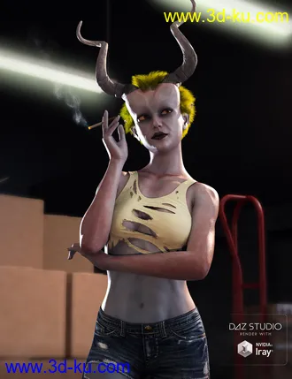 3D打印模型Muelsfell Halfblood Anashia HD for Genesis 8 Female的图片
