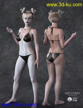 3D打印模型Muelsfell Halfblood Anashia HD for Genesis 8 Female的图片