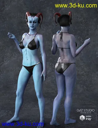 3D打印模型Muelsfell Halfblood Anashia HD for Genesis 8 Female的图片