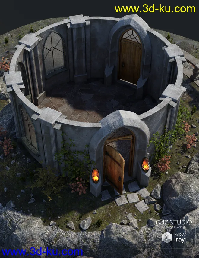 Muelsfell Modular Elven Sanctuary模型的图片3