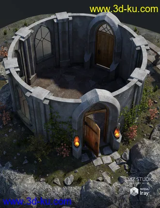 3D打印模型Muelsfell Modular Elven Sanctuary的图片