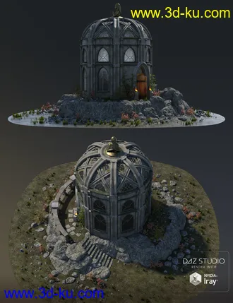 3D打印模型Muelsfell Modular Elven Sanctuary的图片