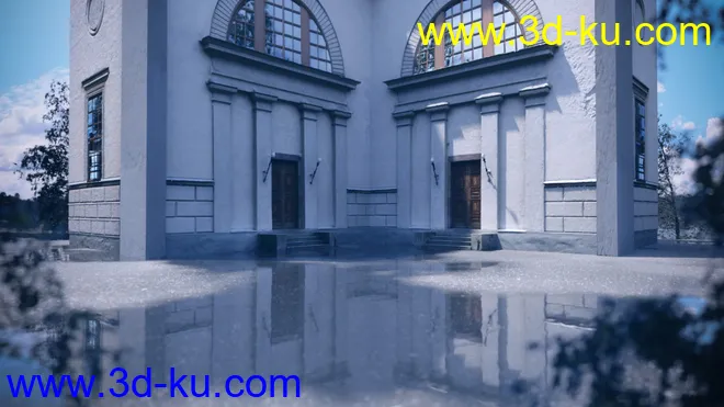 Museum Side Entrance - Photo Scanned Scene模型的图片2