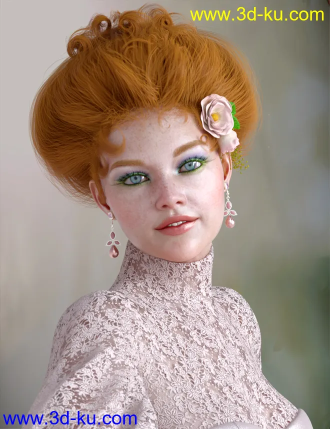 My Edwardian Hair for Genesis 8 Female(s)模型的图片2