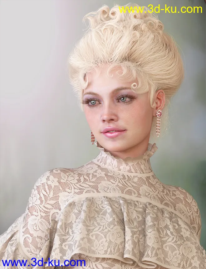 My Edwardian Hair for Genesis 8 Female(s)模型的图片3