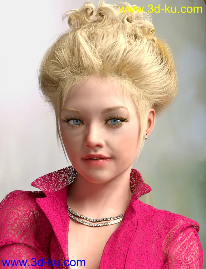 My Edwardian Hair for Genesis 8 Female(s)模型的图片4