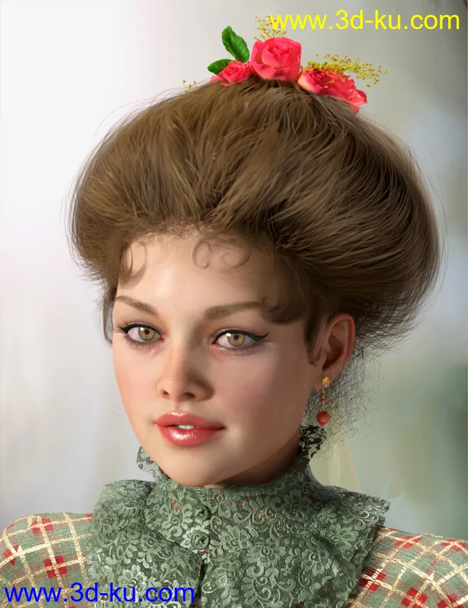 My Edwardian Hair for Genesis 8 Female(s)模型的图片5