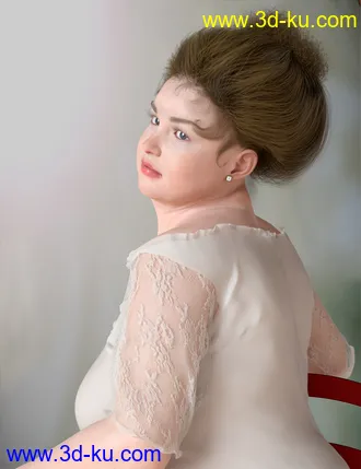 3D打印模型My Edwardian Hair for Genesis 8 Female(s)的图片