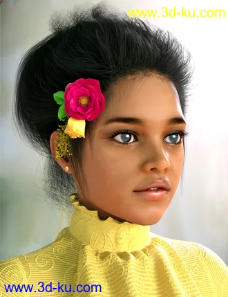 3D打印模型My Edwardian Hair for Genesis 8 Female(s)的图片