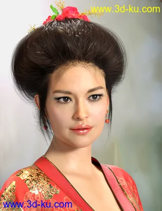 3D打印模型My Edwardian Hair for Genesis 8 Female(s)的图片