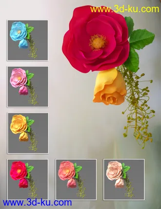 3D打印模型My Edwardian Hair for Genesis 8 Female(s)的图片