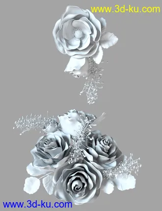 3D打印模型My Edwardian Hair for Genesis 8 Female(s)的图片