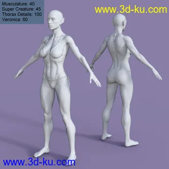 3D打印模型My Shapes for Genesis 8 Female的图片
