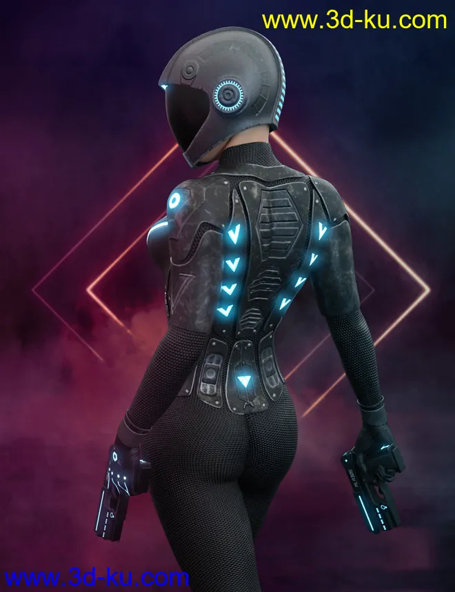 Nanosense Cyber Suit for Genesis 8 Female(s)模型的图片1