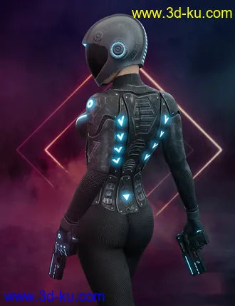 3D打印模型Nanosense Cyber Suit for Genesis 8 Female(s)的图片