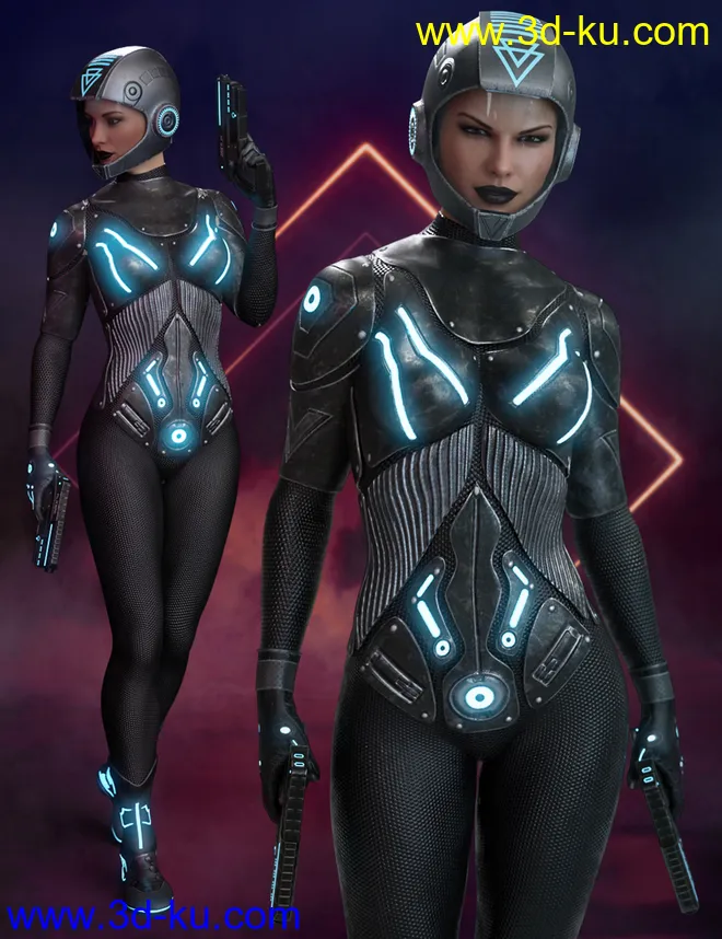 Nanosense Cyber Suit for Genesis 8 Female(s)模型的图片3