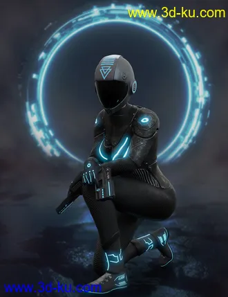 3D打印模型Nanosense Cyber Suit for Genesis 8 Female(s)的图片