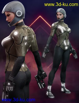 3D打印模型Nanosense Cyber Suit for Genesis 8 Female(s)的图片