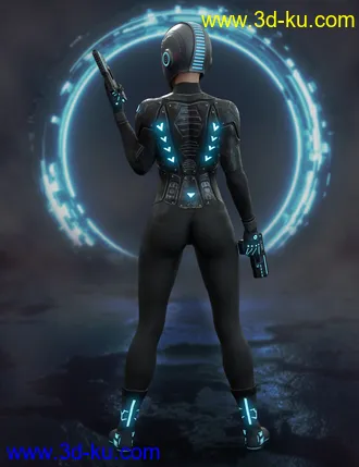 3D打印模型Nanosense Cyber Suit for Genesis 8 Female(s)的图片