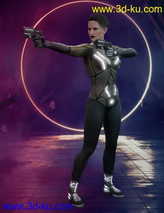 3D打印模型Nanosense Cyber Suit for Genesis 8 Female(s)的图片